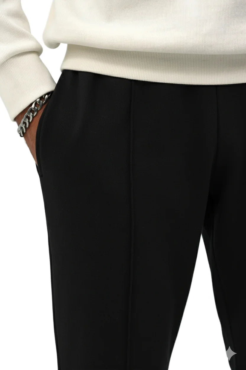 Black Pintuck Trouser
