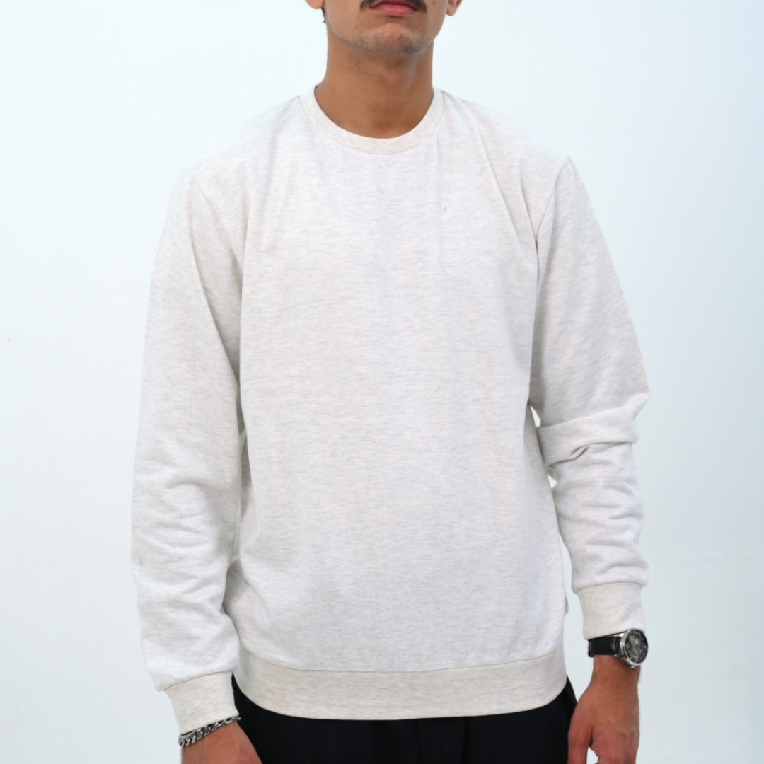 Loose Fit Melange Sweatshirt