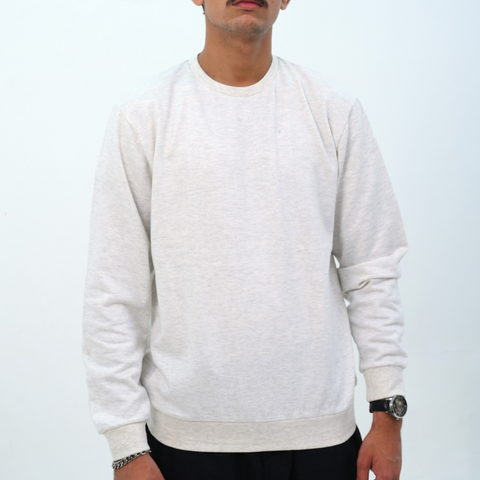 Loose Fit Melange Sweatshirt