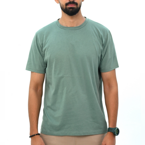 Basic Fit T-Shirt with Back Panel Detail
