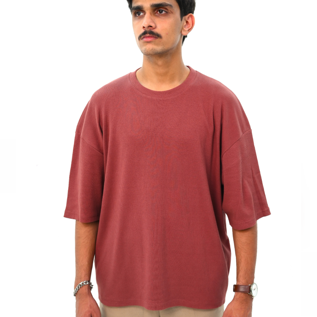 Drop Shoulder T-Shirt with Back Detail