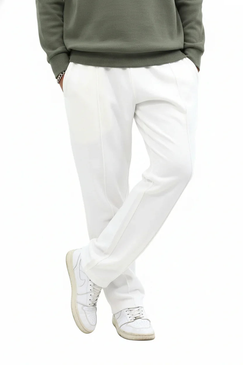 White Pintuck Trouser