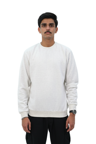 Melange Drop Shoulder Sweat Shirt