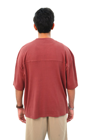 Drop Shoulder T-Shirt with Back Detail