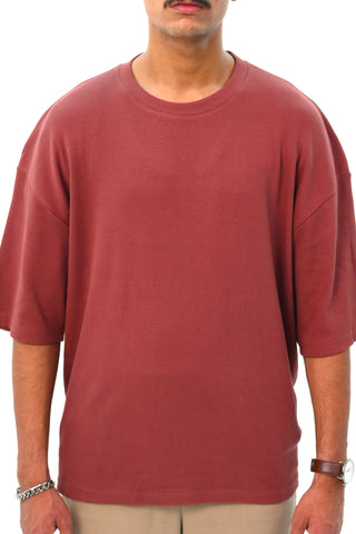 Drop Shoulder T-Shirt with Back Detail