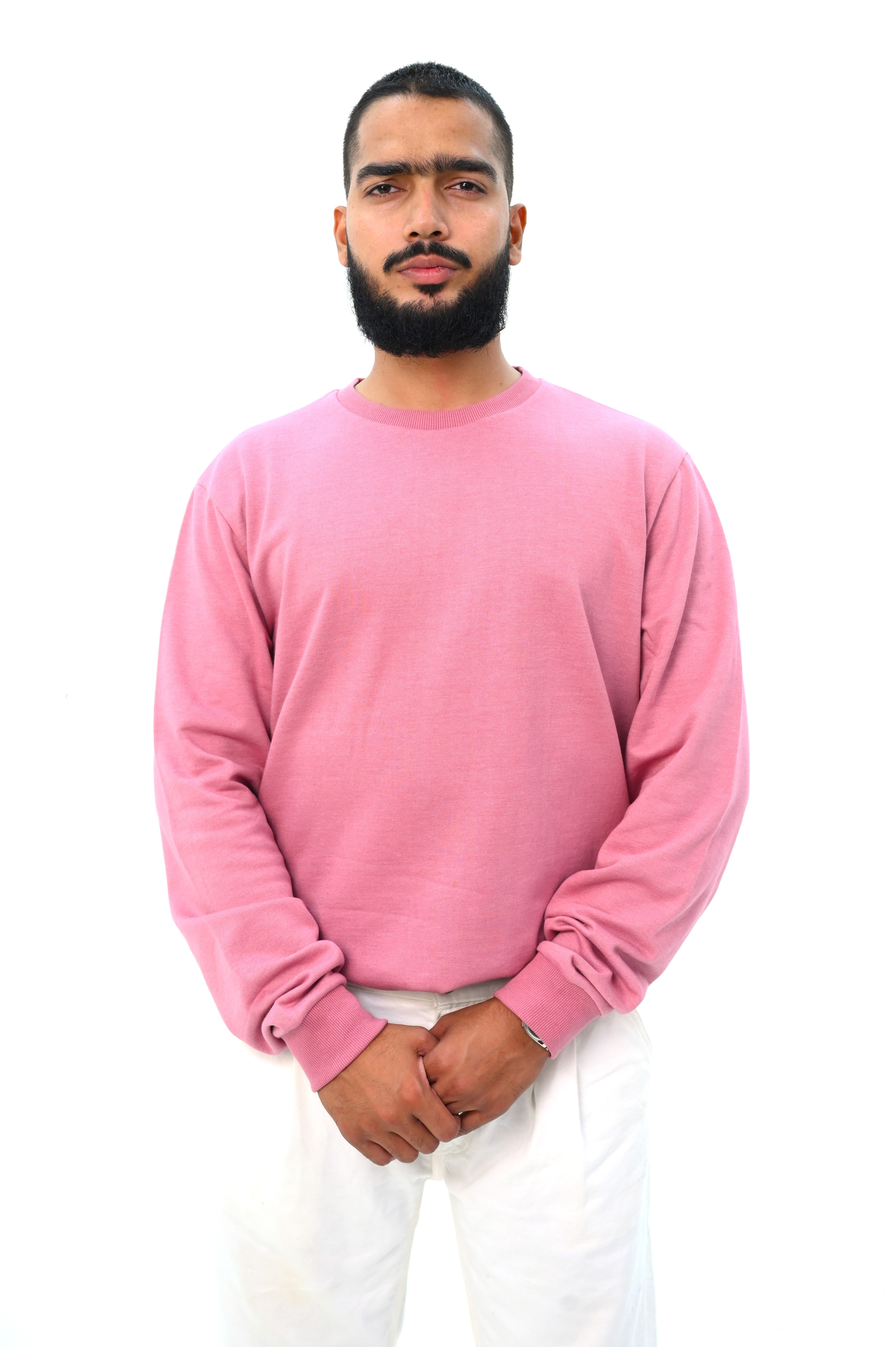 Loose Fit Sweatshirt with Bungee Cord Hem