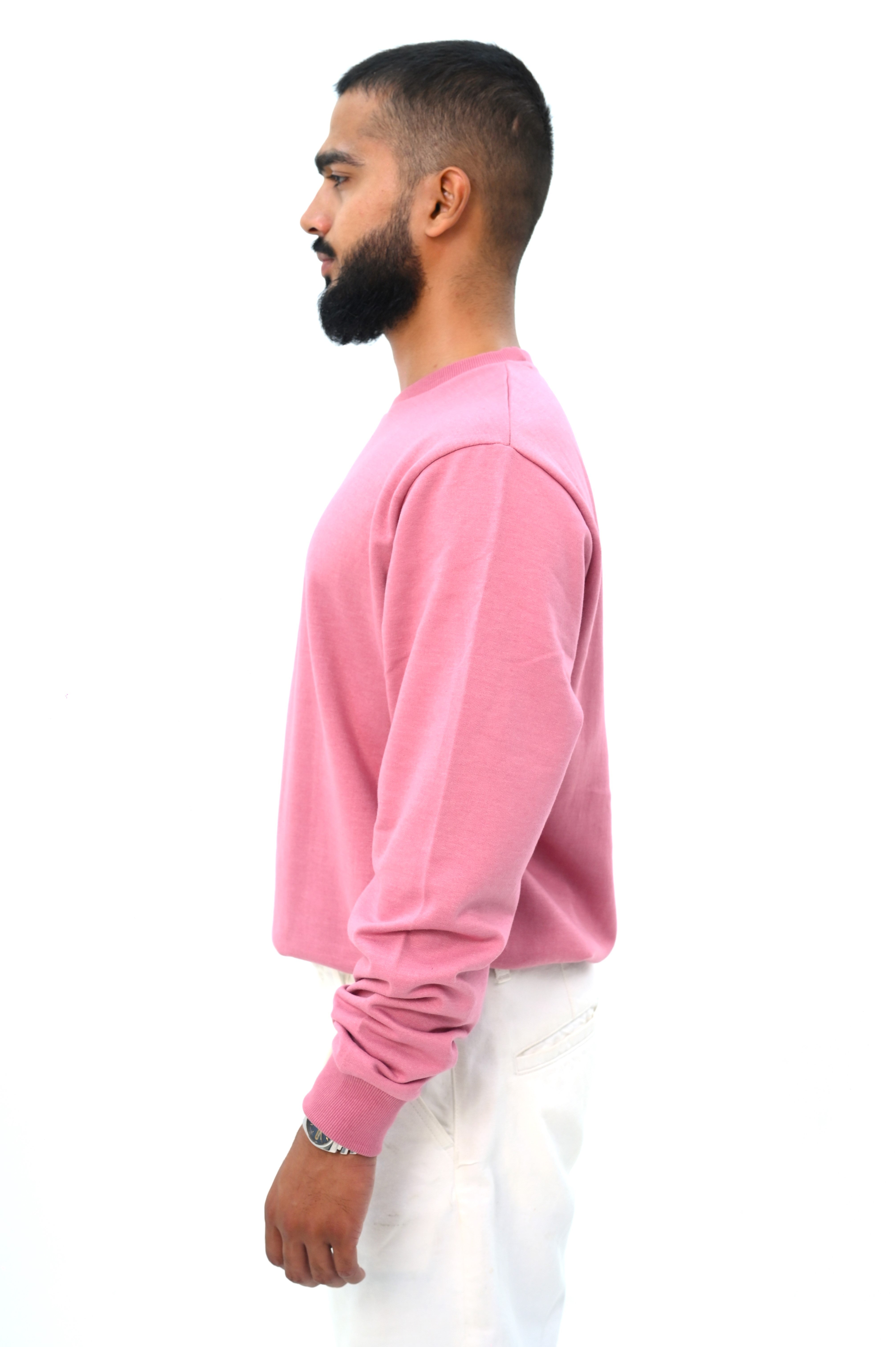 Loose Fit Sweatshirt with Bungee Cord Hem