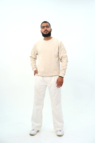 Loose Fit Ribbed Sweatshirt
