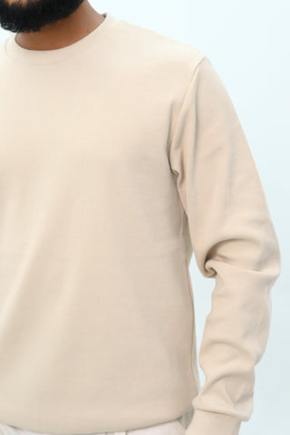 Loose Fit Ribbed Sweatshirt