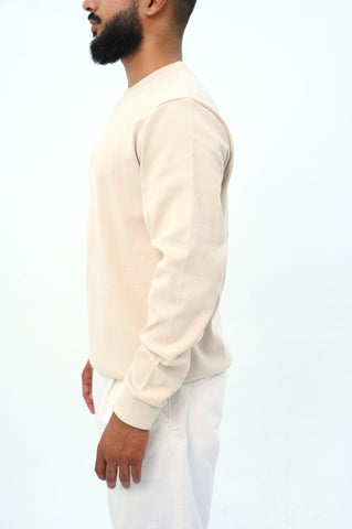 Loose Fit Ribbed Sweatshirt