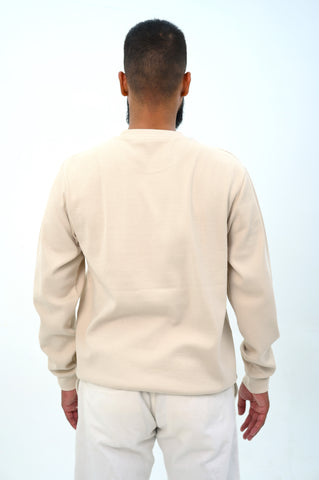 Loose Fit Ribbed Sweatshirt
