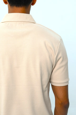 Textured Johny Collar Polo