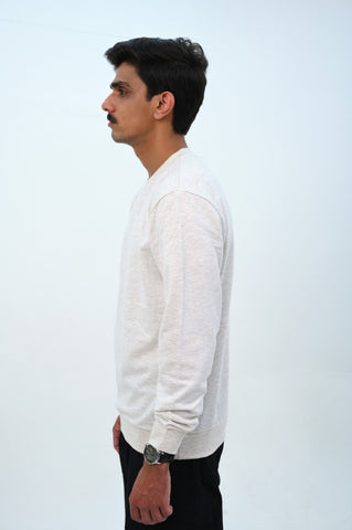 Loose Fit Melange Sweatshirt