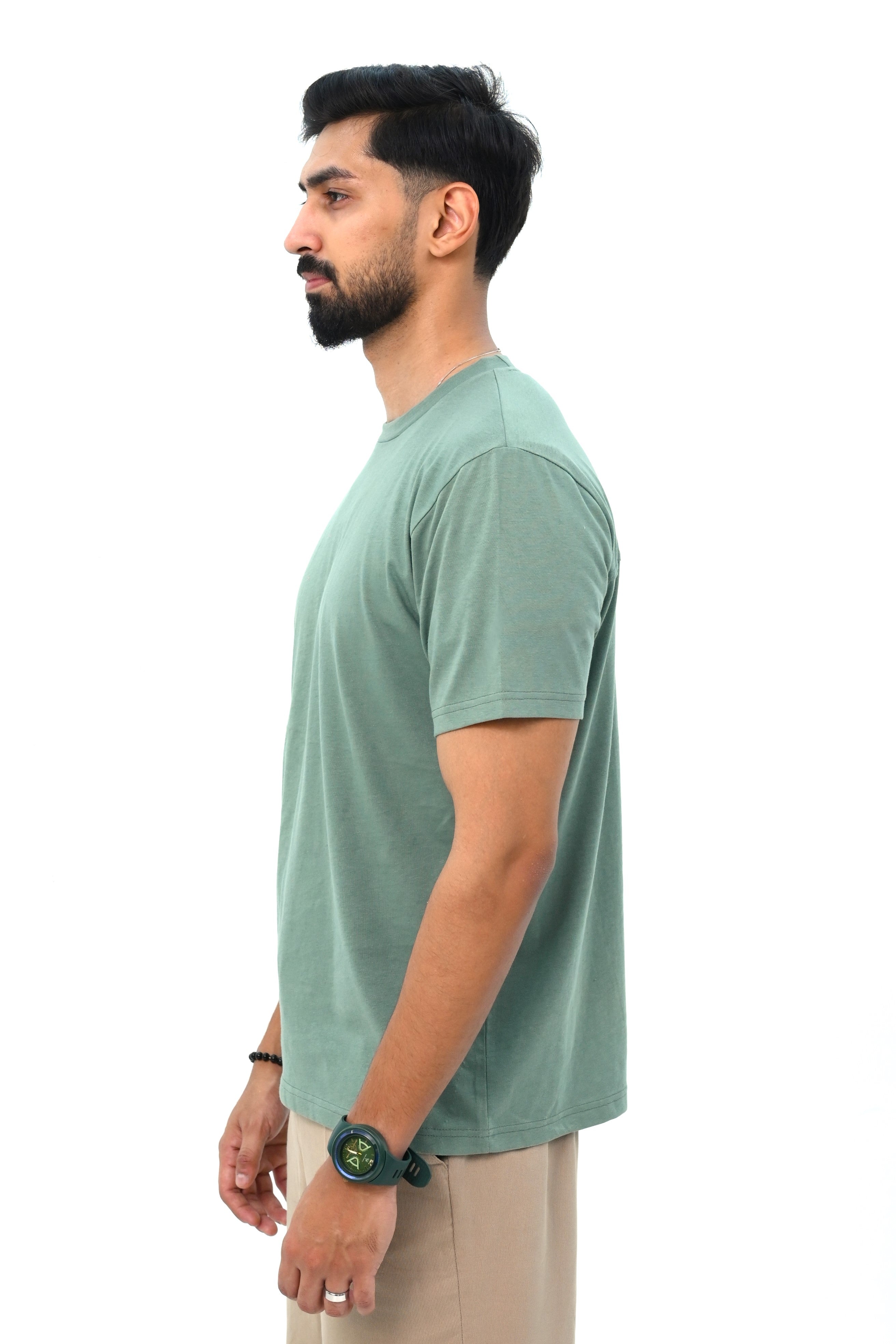 Basic Fit T-Shirt with Back Panel Detail