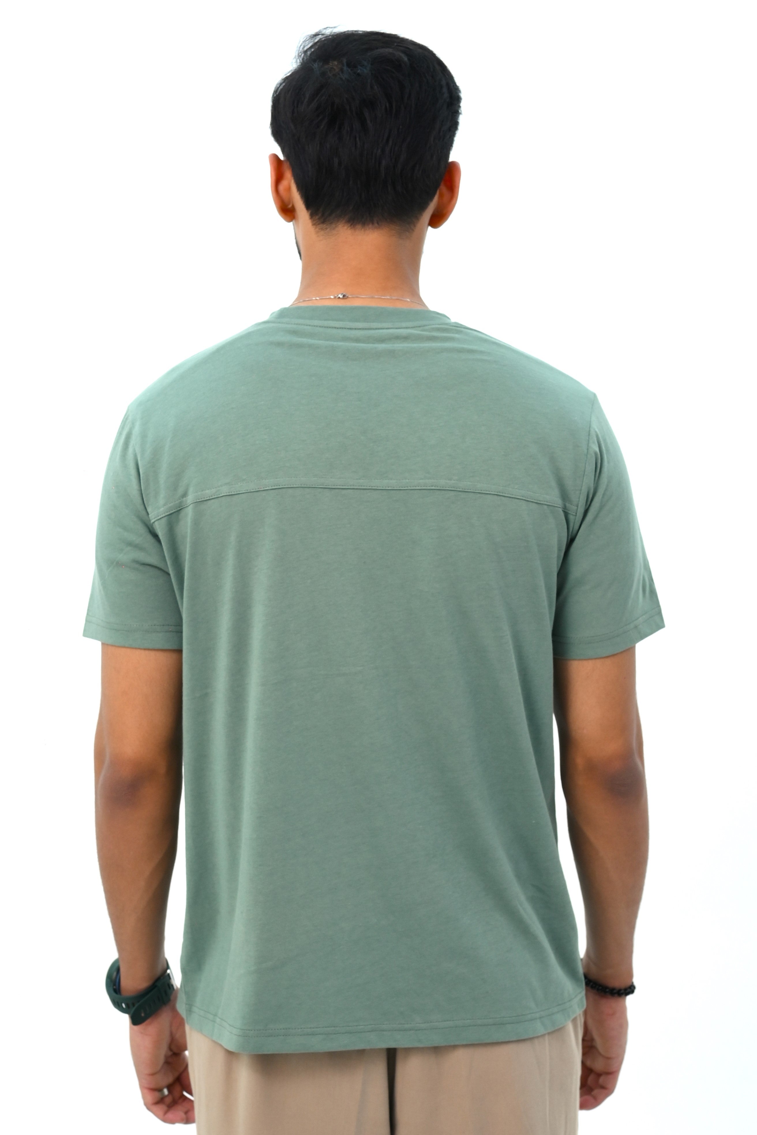 Basic Fit T-Shirt with Back Panel Detail