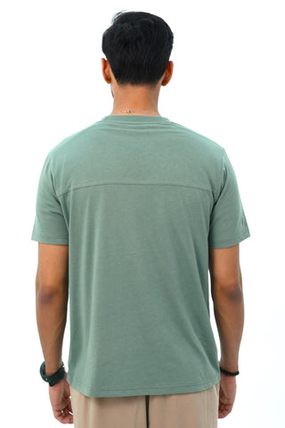 Basic Fit T-Shirt with Back Panel Detail