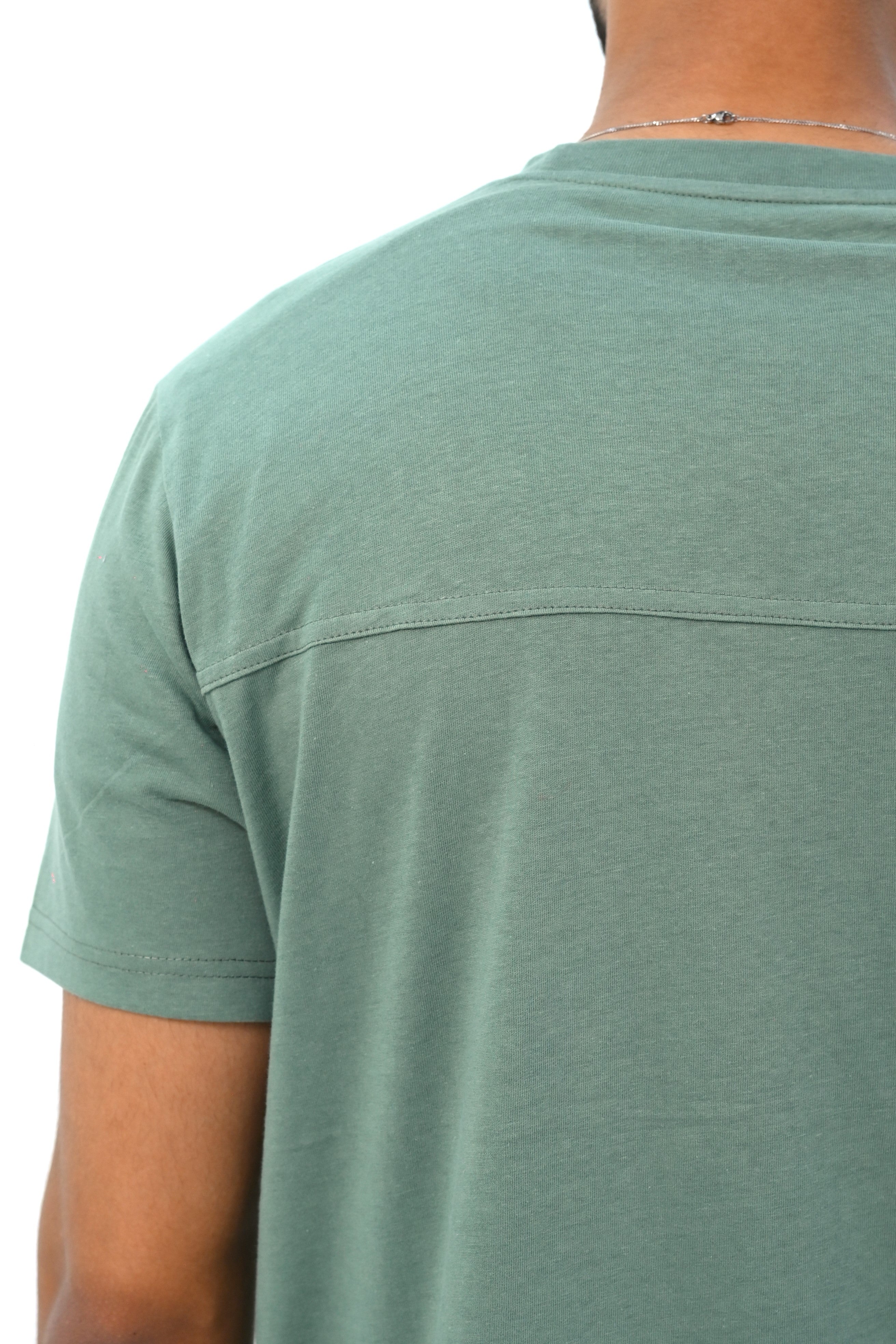 Basic Fit T-Shirt with Back Panel Detail