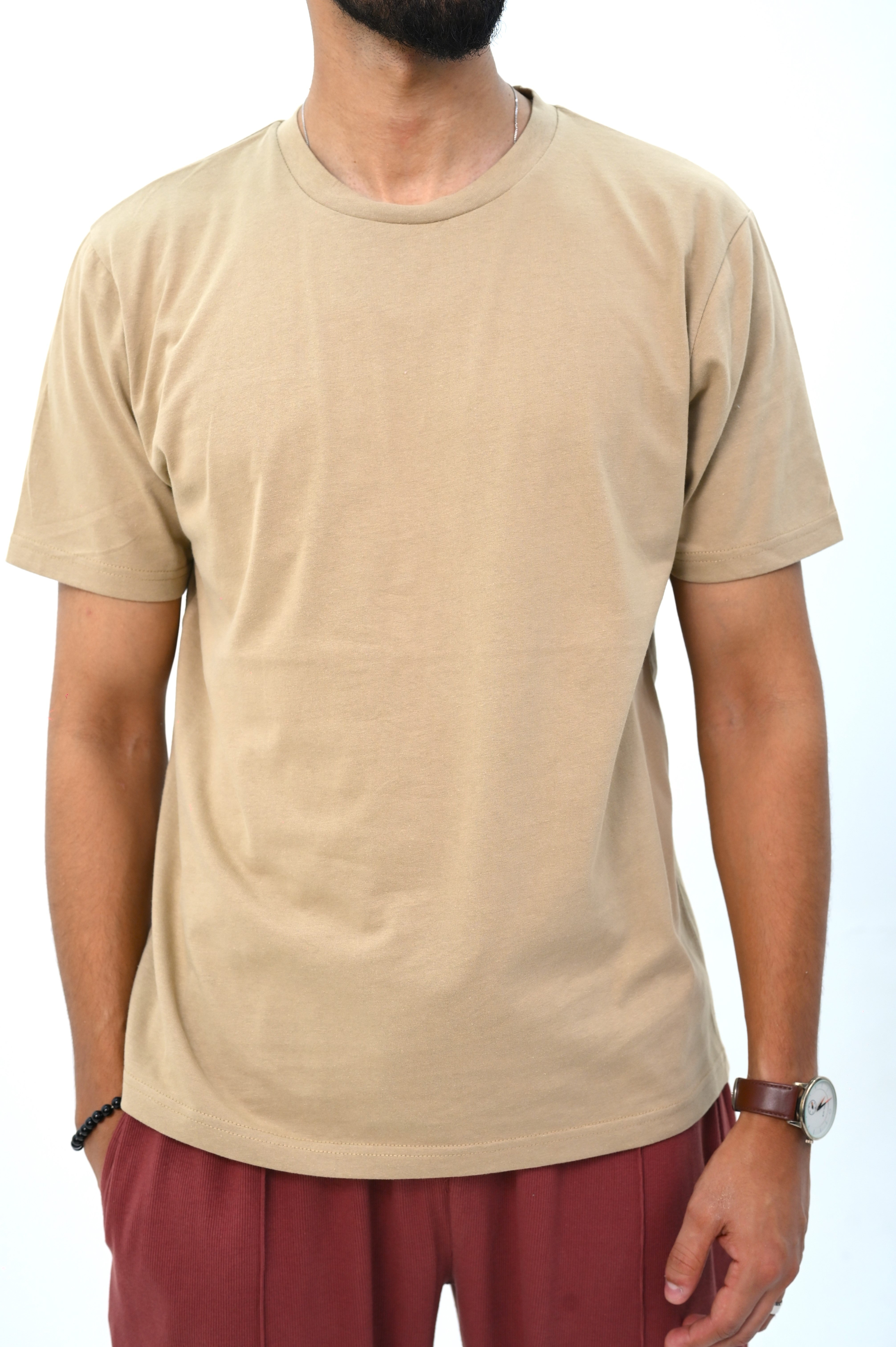 Basic Fit T-Shirt with Back Panel Detail