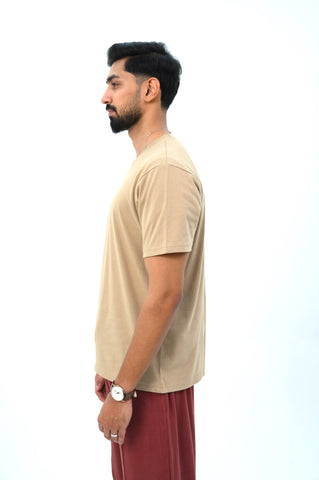 Basic Fit T-Shirt with Back Panel Detail