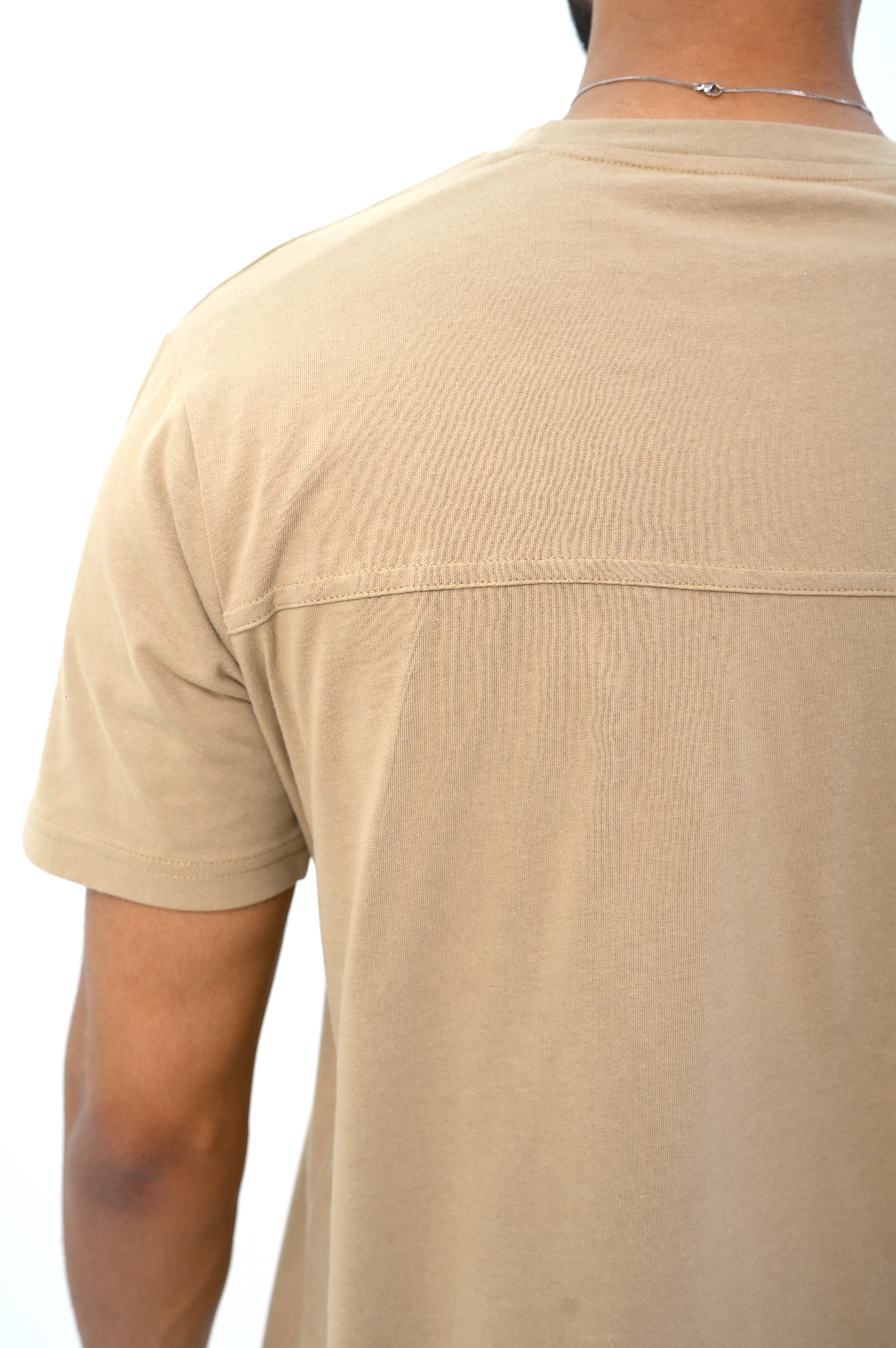 Basic Fit T-Shirt with Back Panel Detail